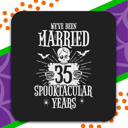 ハロウィンスペクタキュラー35周年結婚記念日 スクエアシール