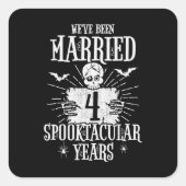 ハロウィンスペクタキュラー4周年結婚記念日 スクエアシール (正面)