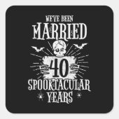ハロウィンスペクタキュラー40周年結婚記念日 スクエアシール (正面)