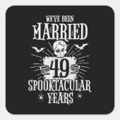 ハロウィンスペクタキュラー49周年結婚記念日 スクエアシール (正面)