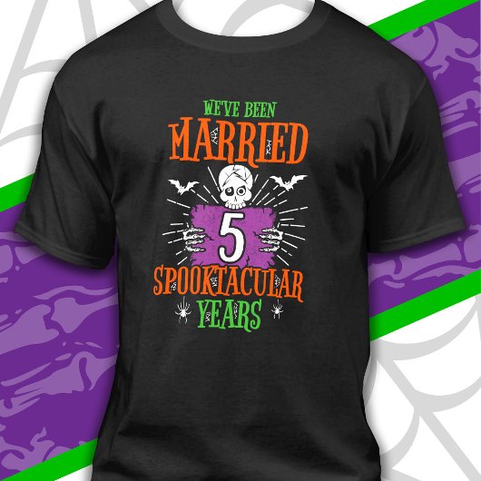 ハロウィンスペクタキュラー5周年結婚記念日 Tシャツ