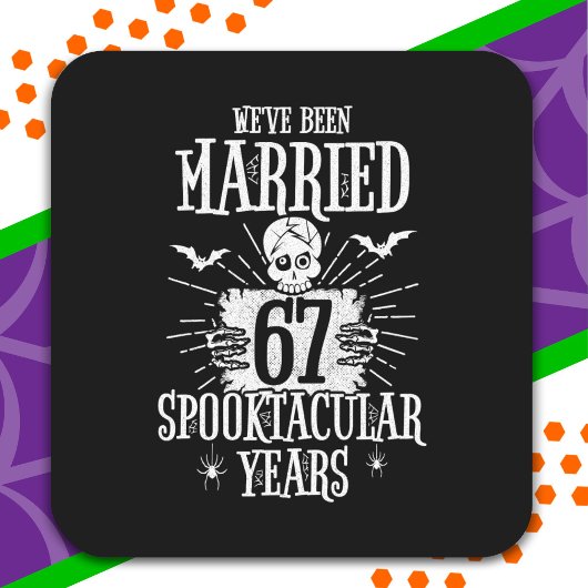 ハロウィンスペクタキュラー67周年結婚記念日 スクエアシール