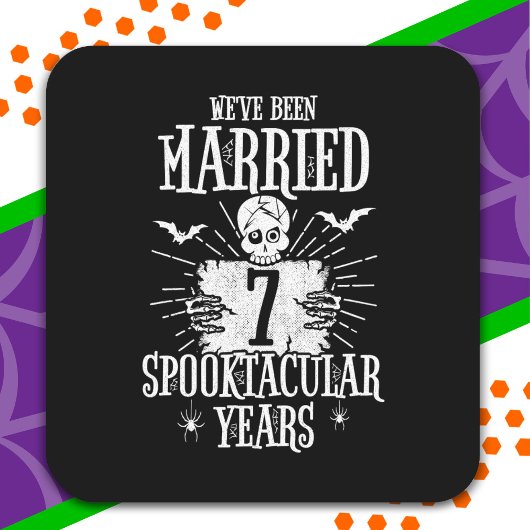 ハロウィンスペクタキュラー7周年結婚記念日 スクエアシール