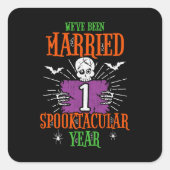 ハロウィンスペクタキュラー 結婚1周年 スクエアシール (正面)