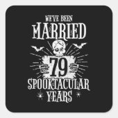 ハロウィンスペクタキュラー 79周年結婚記念日 スクエアシール (正面)