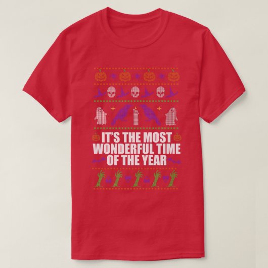 ハロウィンスポの一年で最も素晴らしい時間 Tシャツ (デザイン正面)