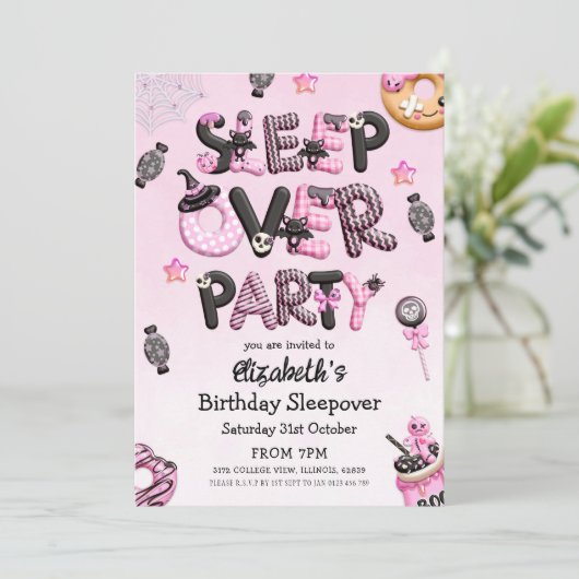 ハロウィンスリーポバーバースデーパーティー 招待状 (スタンド正面)