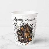 ハロウィン💀ス不気味シーズン👻パティ紙カップ🎃 紙コップ (裏面)