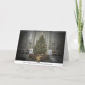 ハロウィンズ カード - ロックフェラー センター ツリー (裏面)