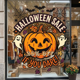 ハロウィンセール ウィンドウクリング - 勇敢なら20%オフ ウィンドウサイン