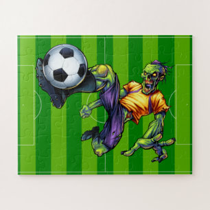 ハロウィンゾンビサッカーFW選手スポーツ ジグソーパズル