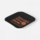 ハロウィンゾンビゾーン外出先で新鮮な食べ物 ペーパープレート (傾斜あり)