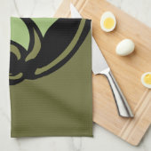 ハロウィンゾンビタオルハカッコいいロウィーンティータオル キッチンタオル (四つ折り)