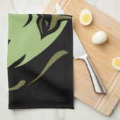 ハロウィンゾンビタオルハカッコいいロウィーンティータオル キッチンタオル (四つ折り)