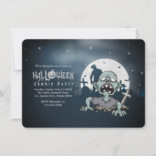 ハロウィンゾンビパーティー 招待状