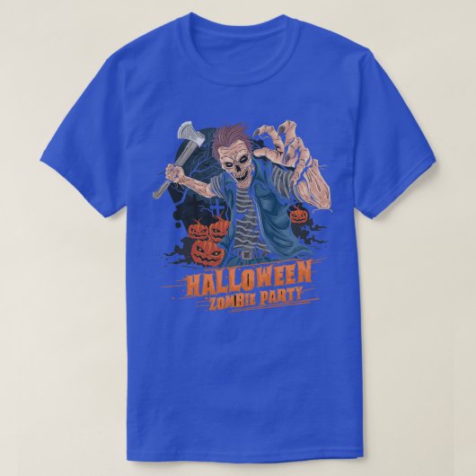 ハロウィンゾンビパーティー Tシャツ (デザイン正面)