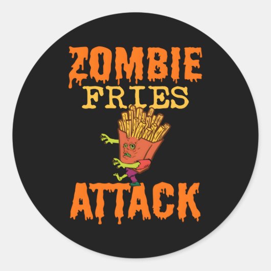 ハロウィンゾンビフライドモンスターゾンビファンスナックSp ラウンドシール (正面)