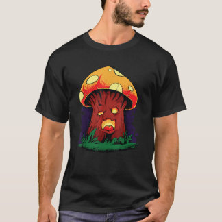 ハロウィンゾンビマッシュルームパンプキンウィッチハロウィーン Tシャツ