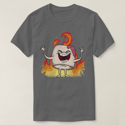 ハロウィンゾンビマーシュメルロー Tシャツ (デザイン正面)