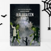 ハロウィンゾンビ招待状 不気味な夜 ハロウィン 招待状