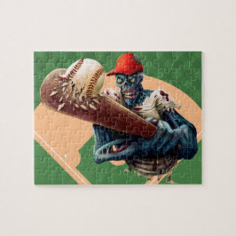 ハロウィンゾンビ野球スラッガースポおもしろいーツ ジグソーパズル
