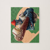 ハロウィンゾンビ野球スラッガースポおもしろいーツ ジグソーパズル (縦)