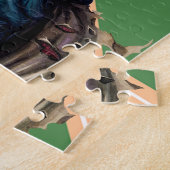 ハロウィンゾンビ野球スラッガースポおもしろいーツ ジグソーパズル (側面)