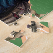 ハロウィンゾンビ野球スラッガースポおもしろいーツ ジグソーパズル (側面)