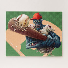 ハロウィンゾンビ野球スラッガースポおもしろいーツ ジグソーパズル