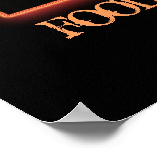 ハロウィンゾンビ食品のように新鮮な今でも叫ぶ ポスター (角)