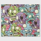 ハロウィンゾンビ ラッピングペーパー (フラット)