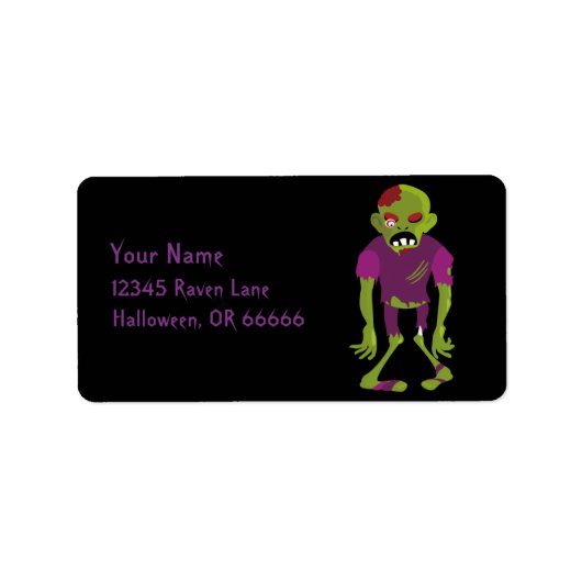 ハロウィンゾンビ ラベル (正面)