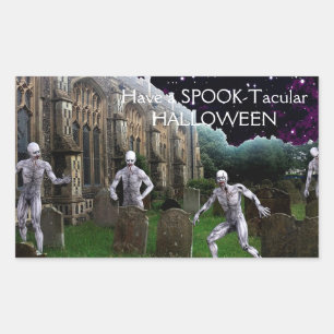 ハロウィンゾンビ 長方形シール