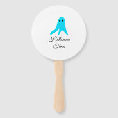 ハロウィンタイムズブルー幽霊落書き手描きfal ハンドファン (裏面)