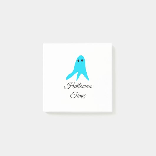 ハロウィンタイムズブルー幽霊落書き手描きfal ポストイット (正面)