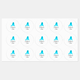 ハロウィンタイムズブルー幽霊落書き手描きfal ラベル