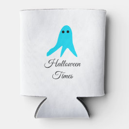 ハロウィンタイムズブルー幽霊落書き手描きfal 缶クーラー