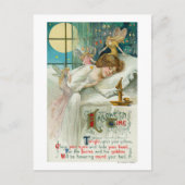 ハロウィンタイムフェイのまわりにリー眠る女性 ポストカード (正面)