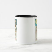 ハロウィンタイムフェイのまわりにリー眠る女性 マグカップ (中央)