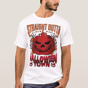 ハロウィンタウンの赤いカボチャの幽霊たちL Tシャツ
