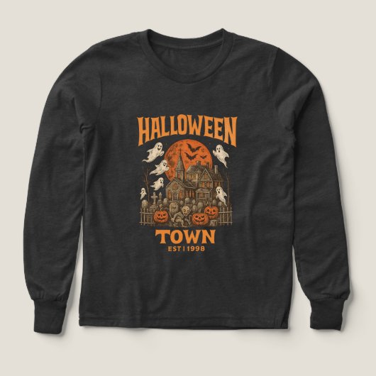 ハロウィンタウン創設 1998 ヴィンテージ 90年代風グラフィック (デザイン正面)