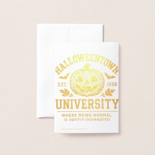 ハロウィンタウン大学 1998 普通って何？ 箔カード (裏面封筒付き)