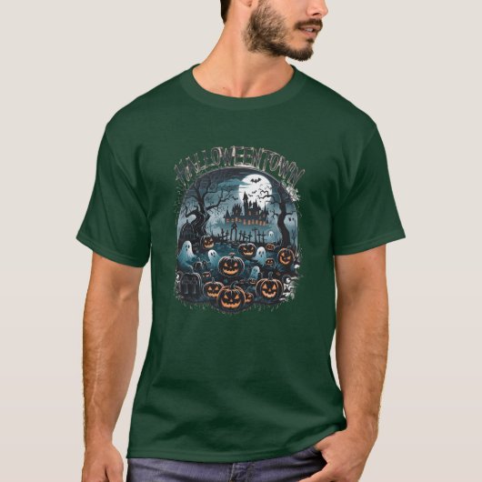 ハロウィンタウン レトロ Tシャツ (正面)