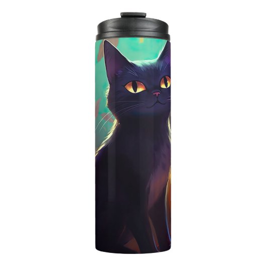 ハロウィンタキシード猫カボチャ怖い タンブラー (正面)