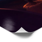 ハロウィンタキシード猫カボチャ怖い ポスター (コーナー)