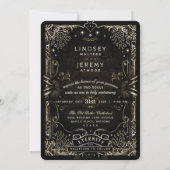 ハロウィンタロットカード結婚式招待状 招待状 (裏面)