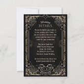 ハロウィンタロットマッチング結婚の詳細カード 招待状 (正面)