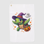 ハロウィンタートルガメのコスチューム男性女性子供B ゴルフタオル (正面)