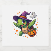 ハロウィンタートルガメのコスチューム男性女性子供B スパークリングワインラベル (シングルラベル)