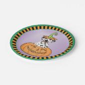 ハロウィンダルマチア紙プレート ペーパープレート (アングル)